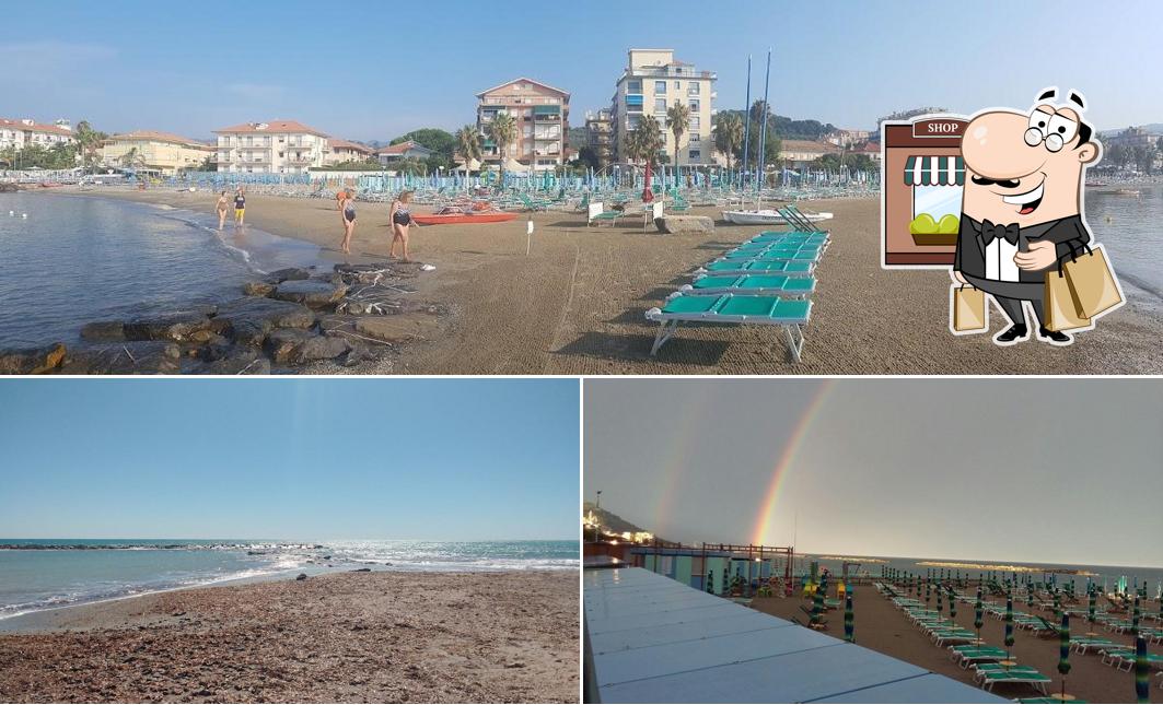 Puoi goderti l'aria fresca da seduto all'esterno di Bassamarea Beach & Sail