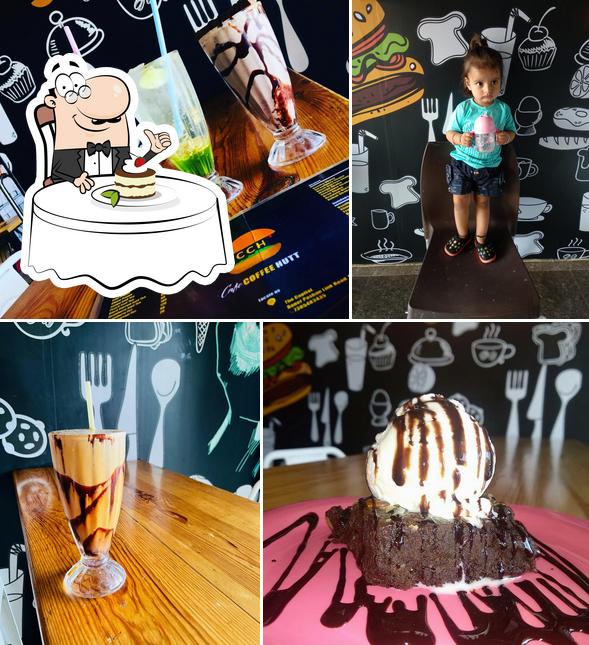 Cafe coffee hutt provides a number of desserts
