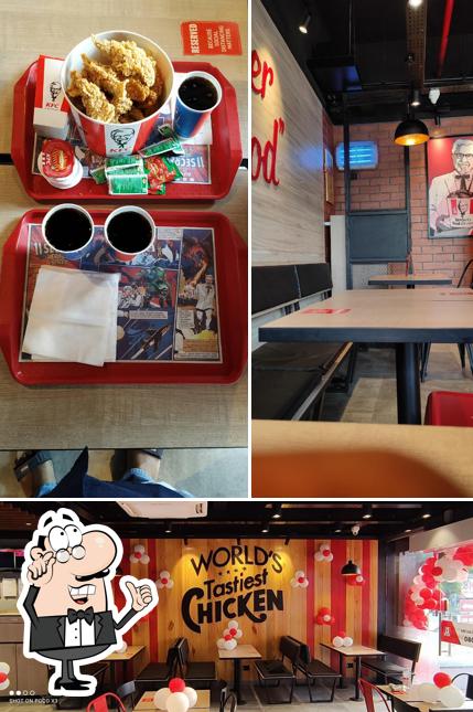 The interior of KFC