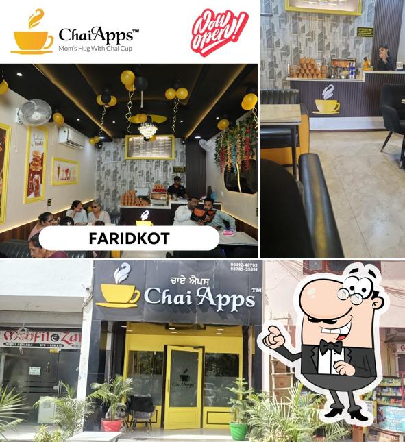 The interior of ChaiApps Cafe Faridkot, Punjab