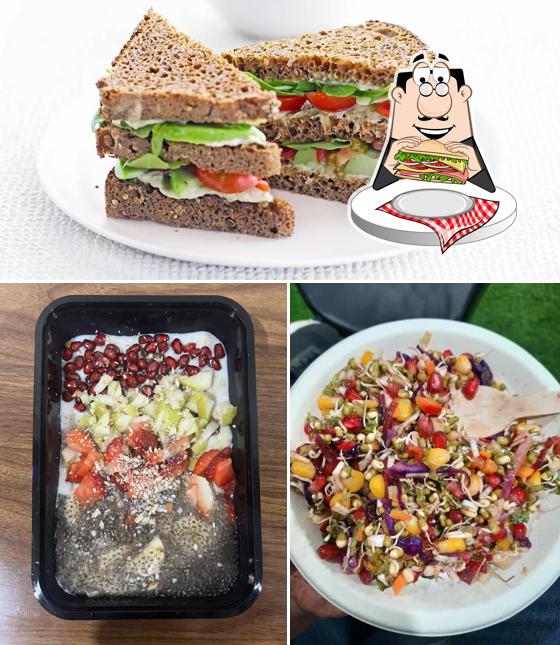 Club sandwich at Fitness addiction food court