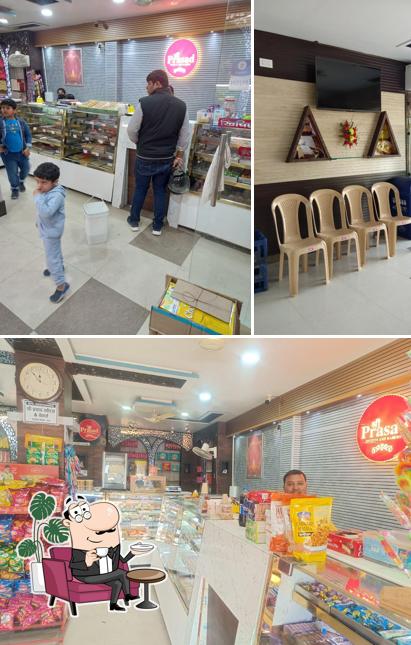 The interior of Shree Prasad sweets and bakers