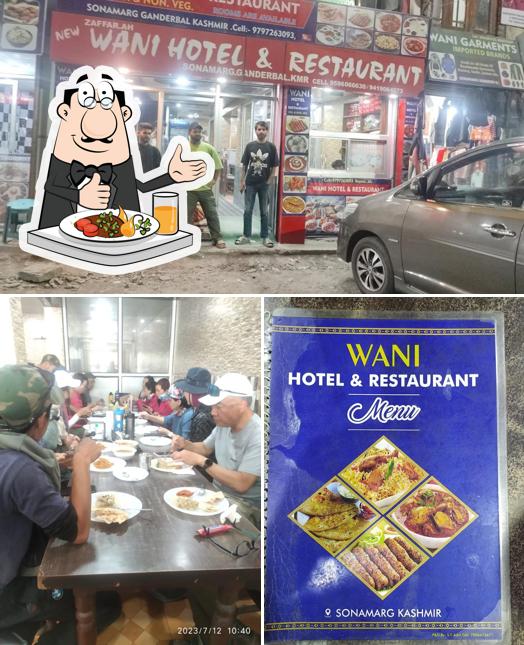 This is the image displaying food and exterior at Wani Hotel and restaurant