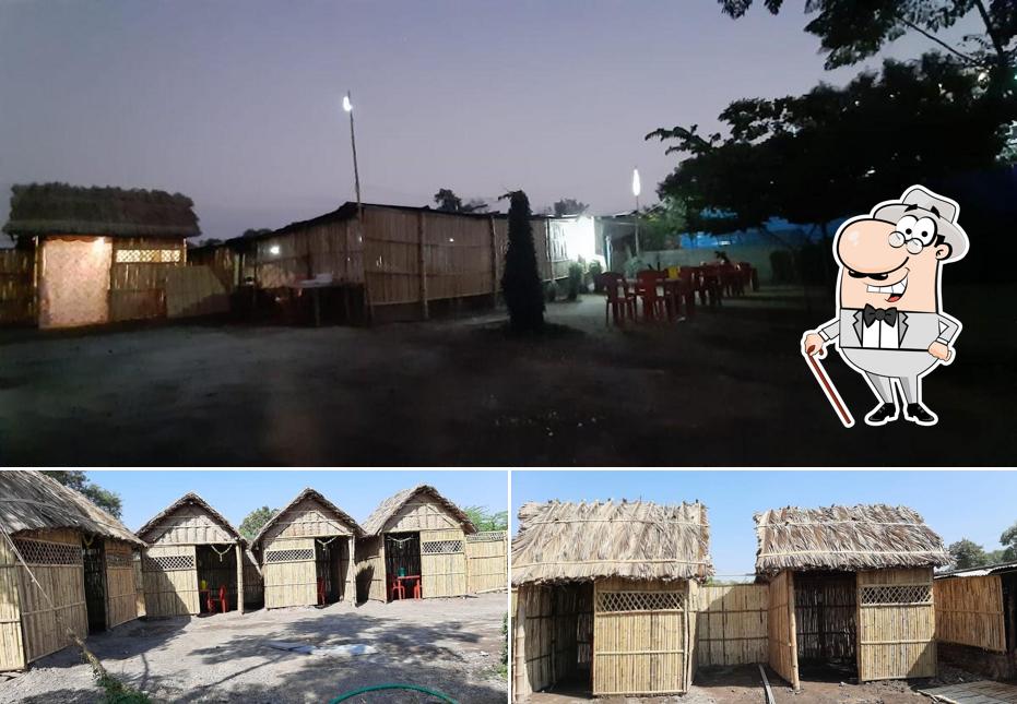 You can get some fresh air at the outside area of Sandhu Punjab Dhabha (kaho pio aish karo)
