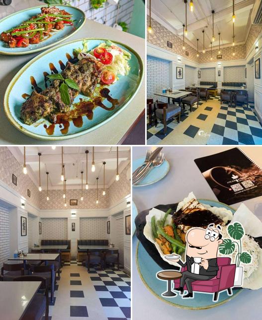 Take a seat at one of the tables at Steamin Mugs