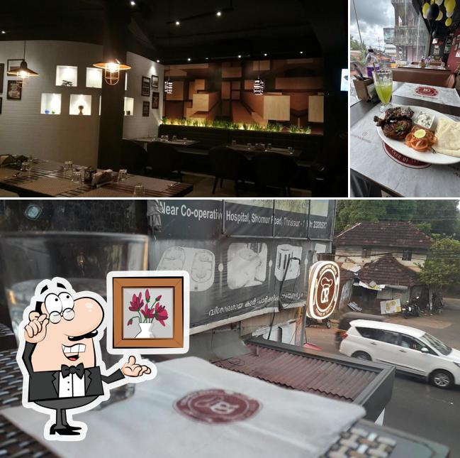 Take a seat at one of the tables at Corniche Resto