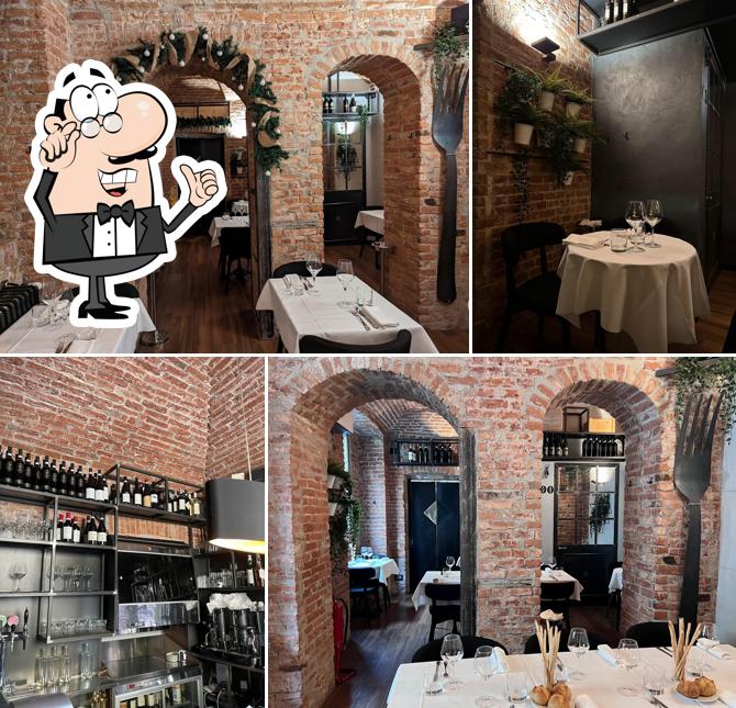 Gli interni di Locanda della Regina