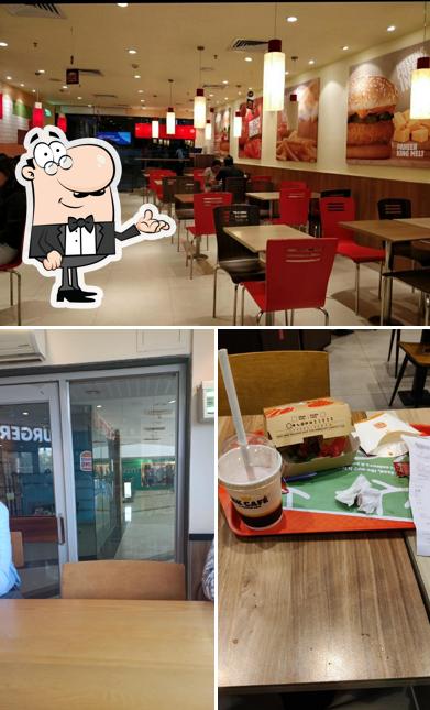The interior of Burger King
