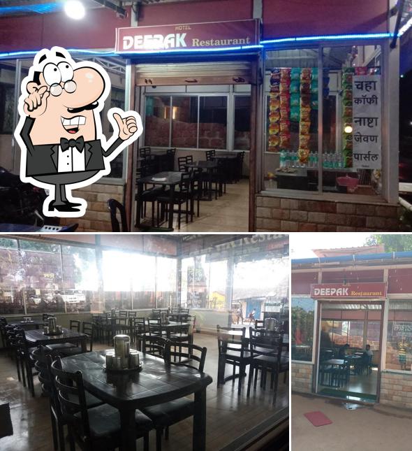 The interior of Deepak Restaurant