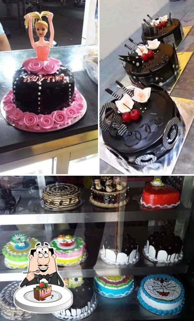 Chocolate cake at THE CAKE CORNER