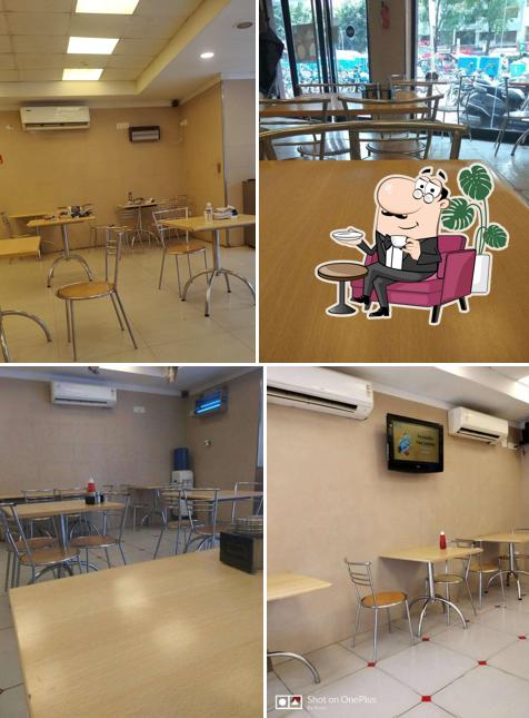 The interior of Domino's Pizza Baner, Pune