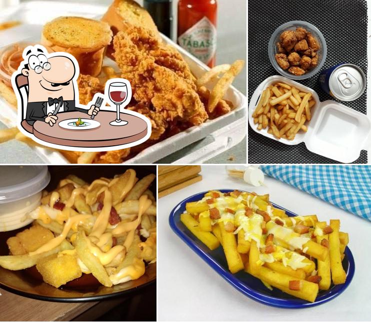 Comida em Frangolitos Frango Frito