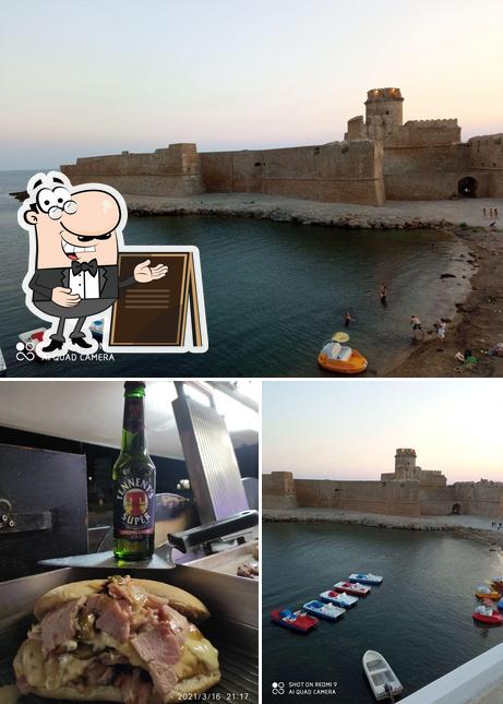 La esterno e birra del ristorante