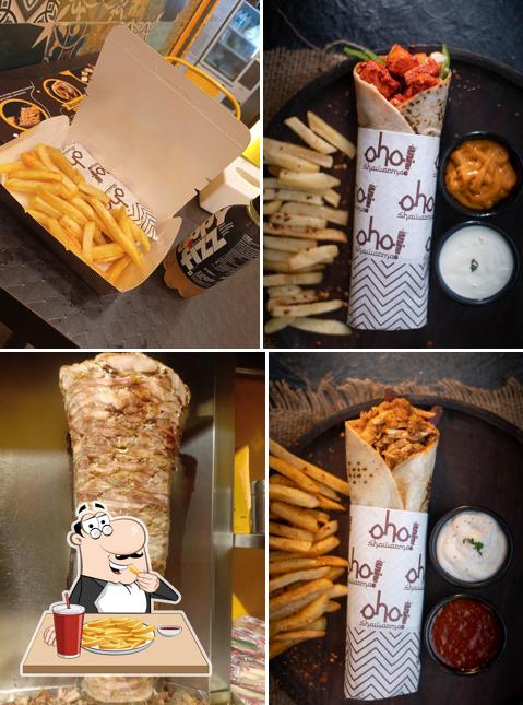 French fries at Oho Shawarma Ulwe