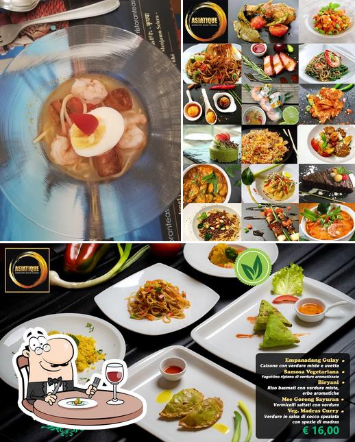 Cibo al Ristorante Asiatique