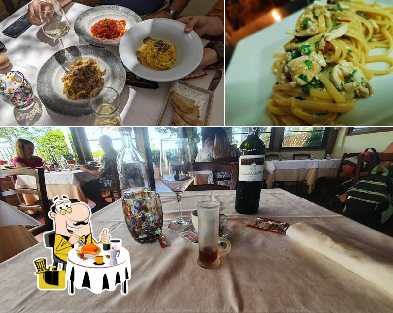 Tagliatelle al Trattoria La Vecchia Capannina