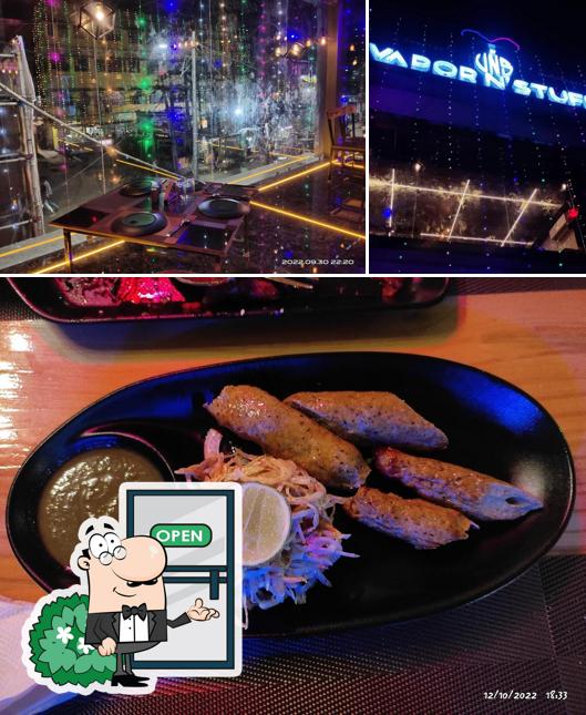 Among different things one can find exterior and food at Vapor N Stuff