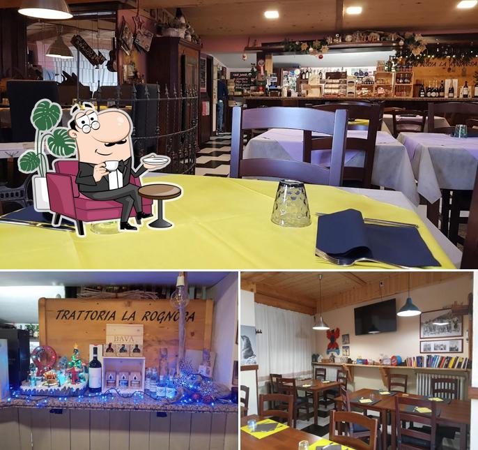Gli interni di Trattoria La Rognosa