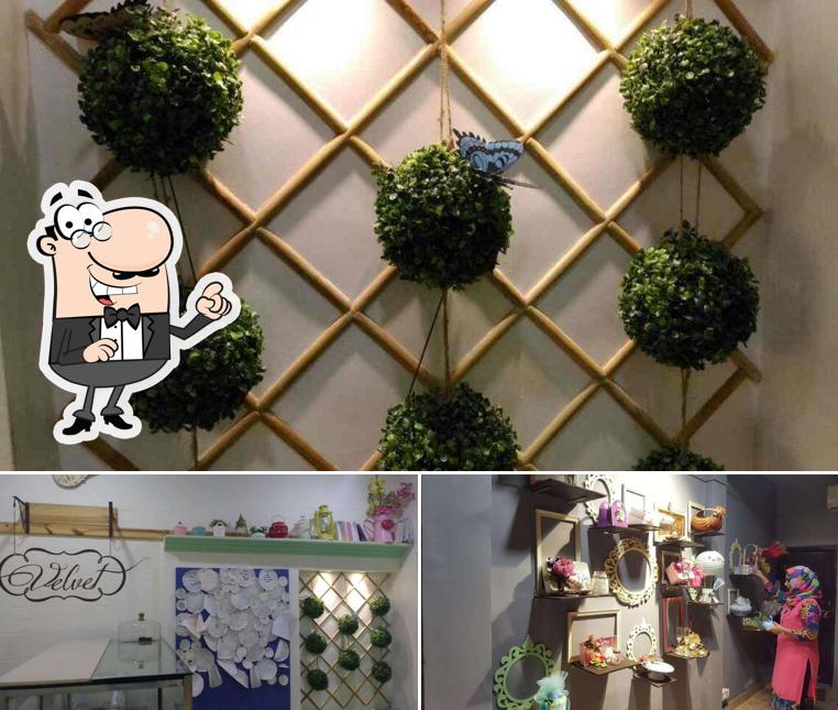 Take a seat at one of the tables at Velvet Patisserie & Cafe