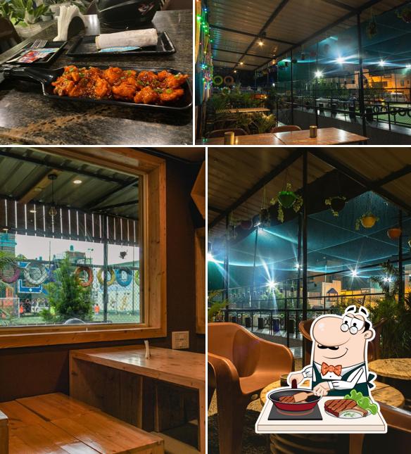 Order meat meals at Brew N Bites Cafe