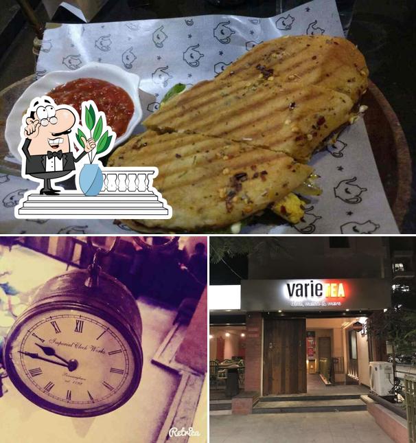 The picture of exterior and food at VarieTEA