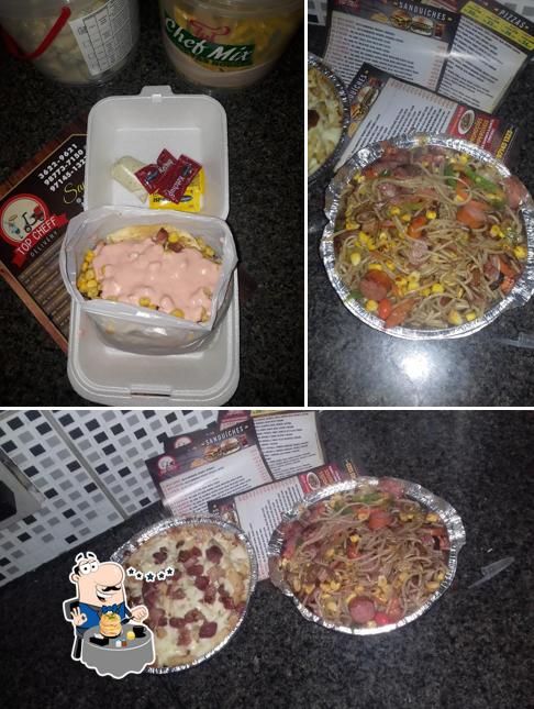 Comida em Pizzaria Top Cheff