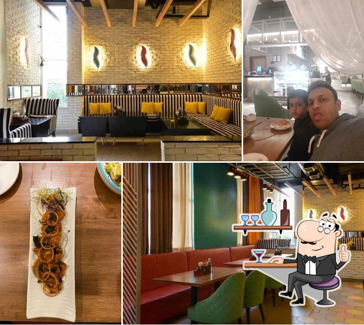 The interior of Cafe Aikyam