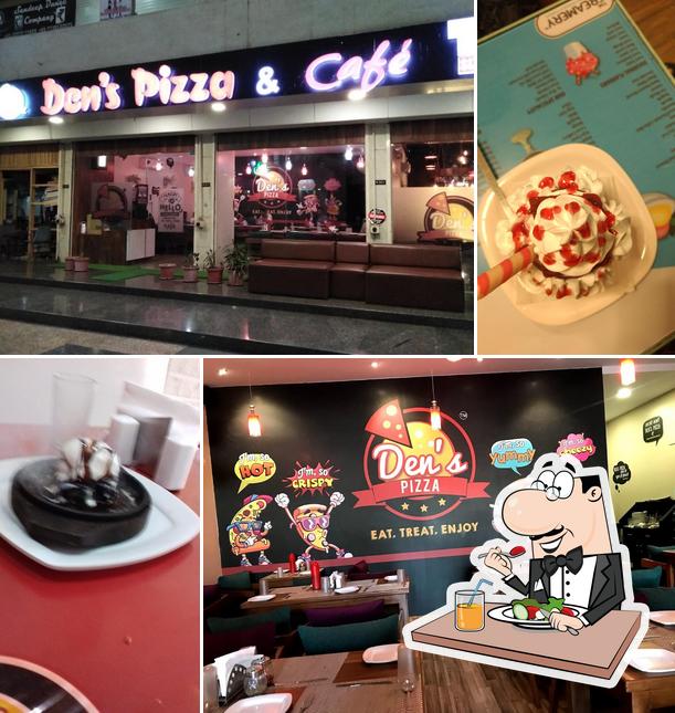 Food at Den's Pizza