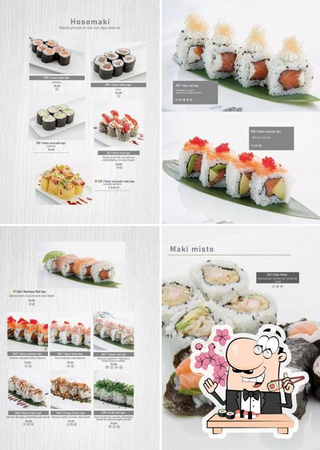 Prenditi le diverse opzioni di sushi
