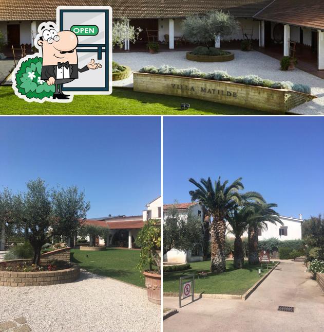 Gli esterni costituiscono una caratteristica importante di Villa Matilde Avallone