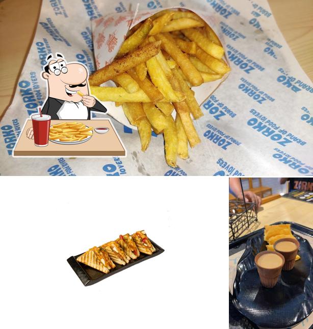 French fries at Zorko Brand Of Food Lovers