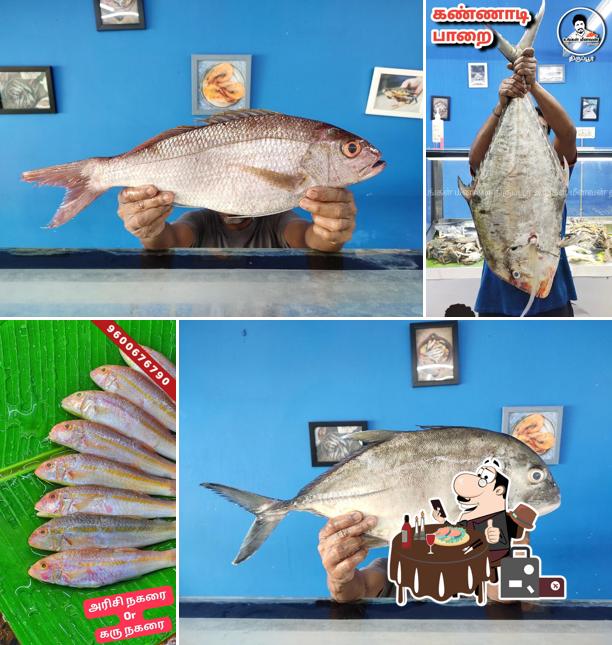 5 STAR SEA FOOD & RESTAURANT (UNGAL MEENAVAN SEAFFOODS & RESTAURANT) serves a variety of fish meals