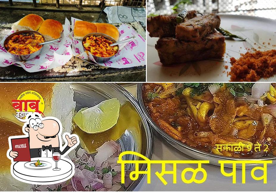 Food at Babu Vadapav, vileparle