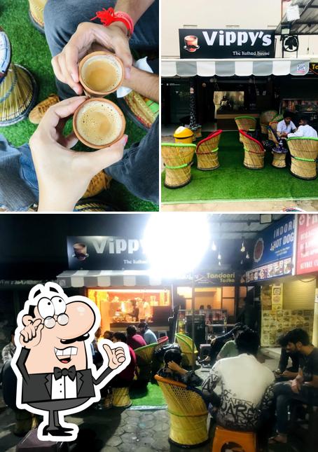 This is the photo showing interior and beverage at Vippy's : The Kulhad House