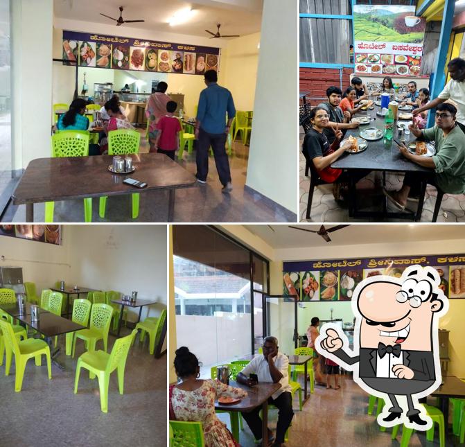 The interior of Hotel Srinivasa