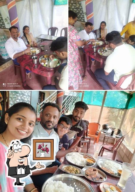 The interior of Ammana Mane Oota.Home made fish meal