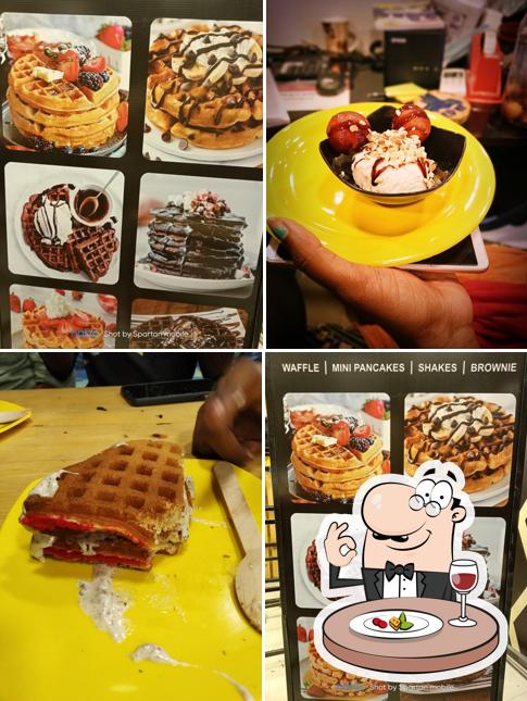 Food at Waffle kingdom