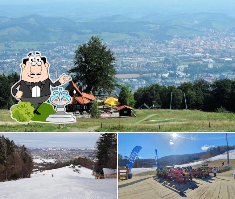 Goditi la vista dagli esterni di Trikotna jasa