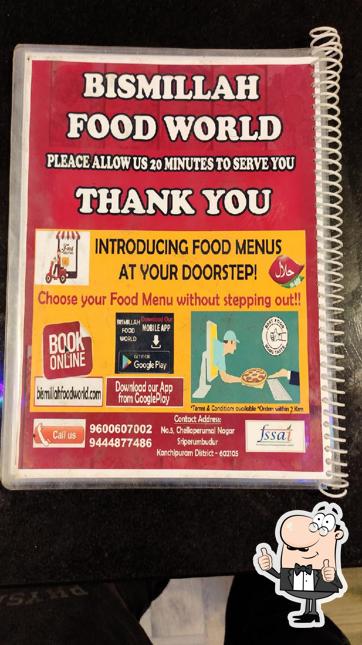 See the pic of Bismillah Food World