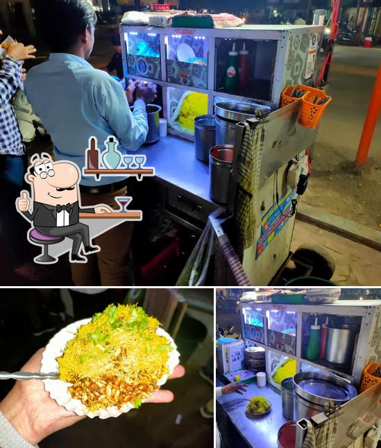 This is the photo depicting interior and food at Bombay Style Bhel