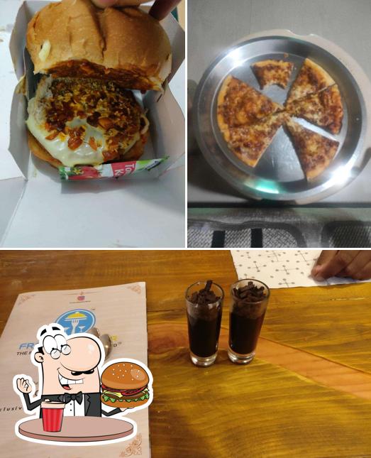 Get a burger at Frost & Feather