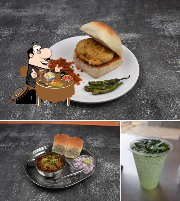 The photo of food and beverage at Swad Vadapav And Swad Amruttulya Tea