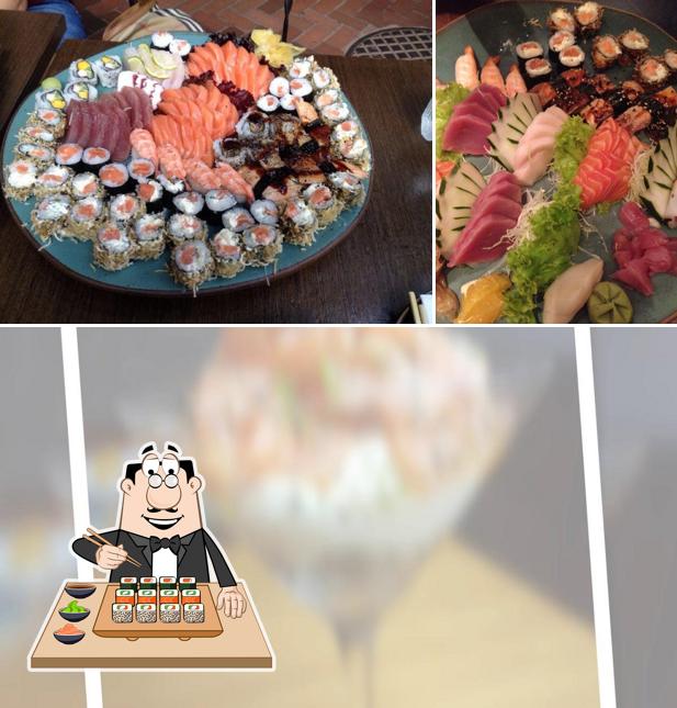 Sushi é um popular prato originário do Japão
