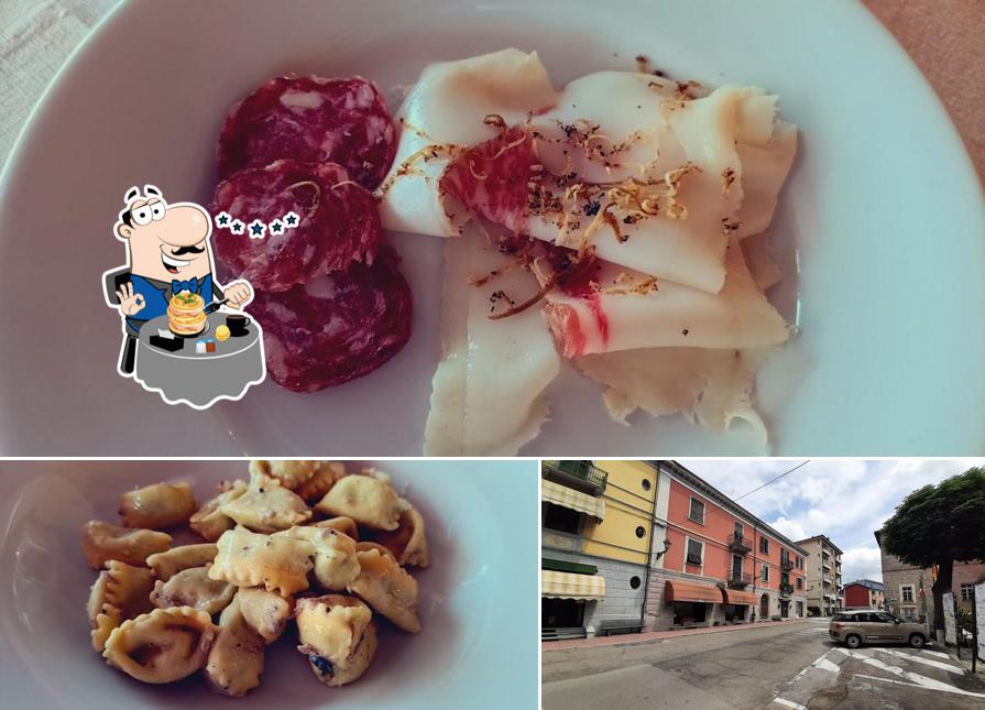 Questa è la immagine che presenta la cibo e esterno di Trattoria Nazionale