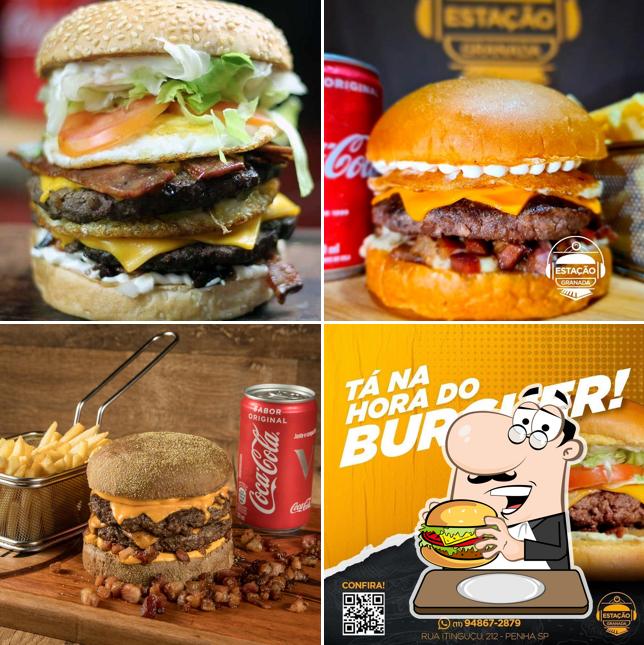 Delicie-se com um hambúrguer no Estação Granada Burguer