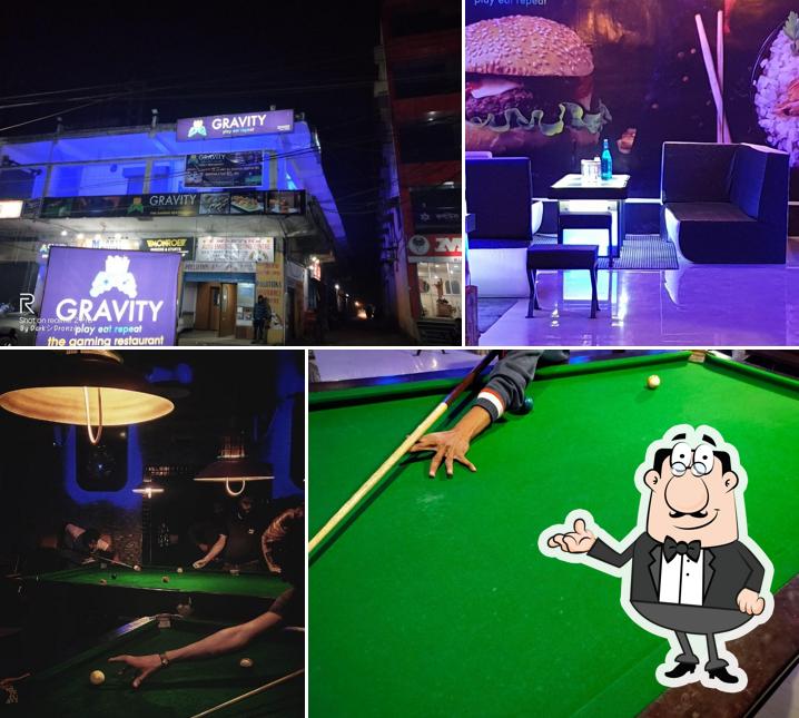 Take a seat at one of the tables at Gravity360