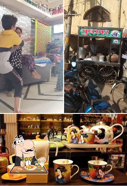 The picture of food and interior at Javed Gulzar Tea Centre