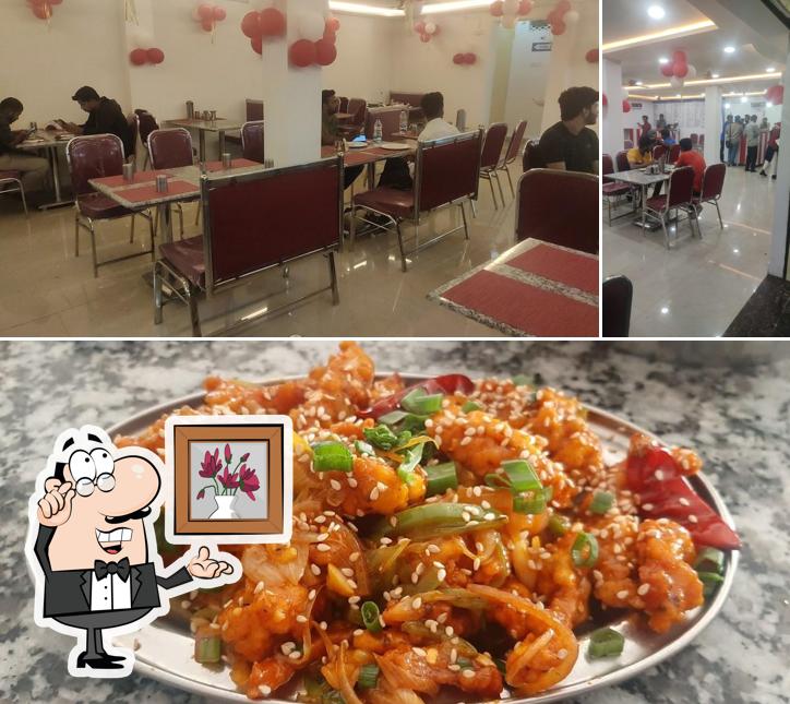Among different things one can find interior and food at Dastarkhwan Cafe & Restaurant