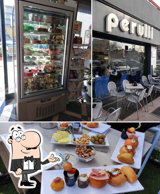 La interni e cibo del ristorante