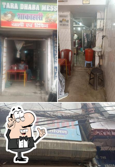 The image of interior and exterior at Tara Dhaba